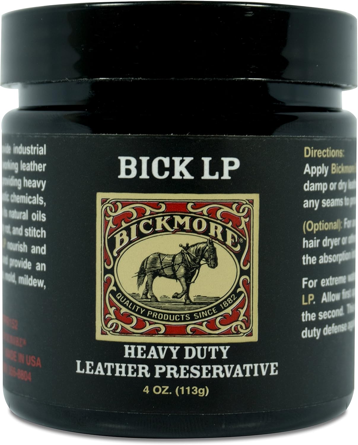 [5美國直購] Bickmore Bick LP 4oz 113g 皮革保養修復膏 Heavy Duty LP Leather Preservative  (ZZ1)