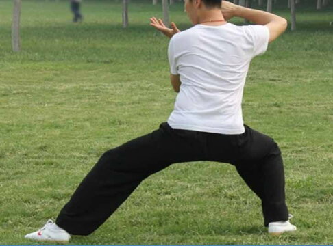 ~廣隆~黑色 太極功夫褲 太極拳 透氣褲 武術褲 燈籠褲 瑜珈/禪坐/運動褲 休閒褲 學舞褲 練功褲 1