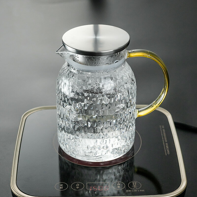 家用冷水壺玻璃耐熱高溫防爆大容量水瓶涼白開水杯茶壺套裝涼水壺