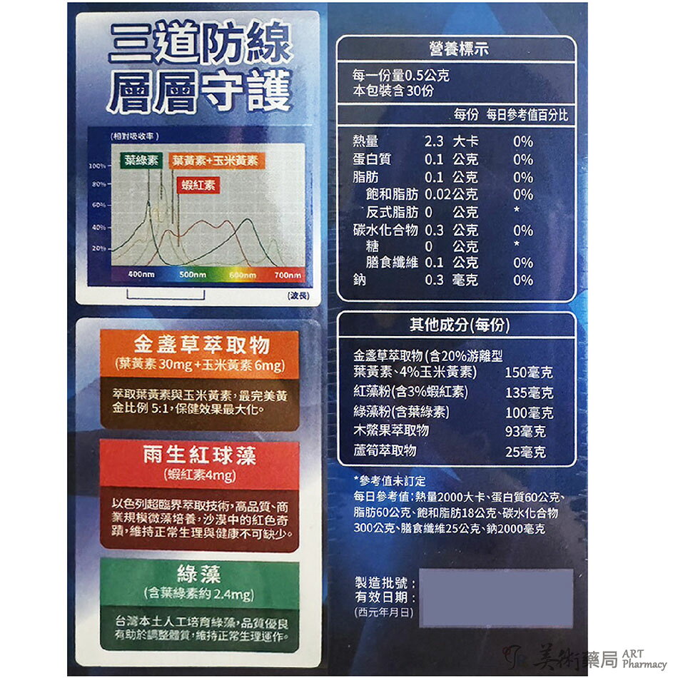 金馬 藍光對策 30顆/盒 金盞花葉黃素 DELUXE 全素【現買現刮 刮好禮】【限時優惠】美術藥局｜藥師直營 4