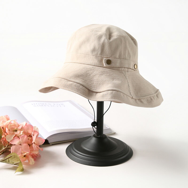 漁夫帽女大沿遮陽防曬太陽帽子新款時尚夏季薄款防紫外線夏天