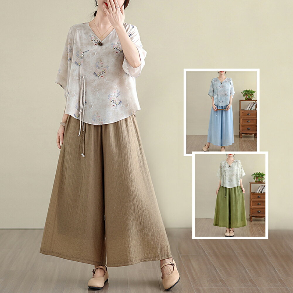 ＊ORead＊復古改良漢服旗袍套裝(3色M~3XL)