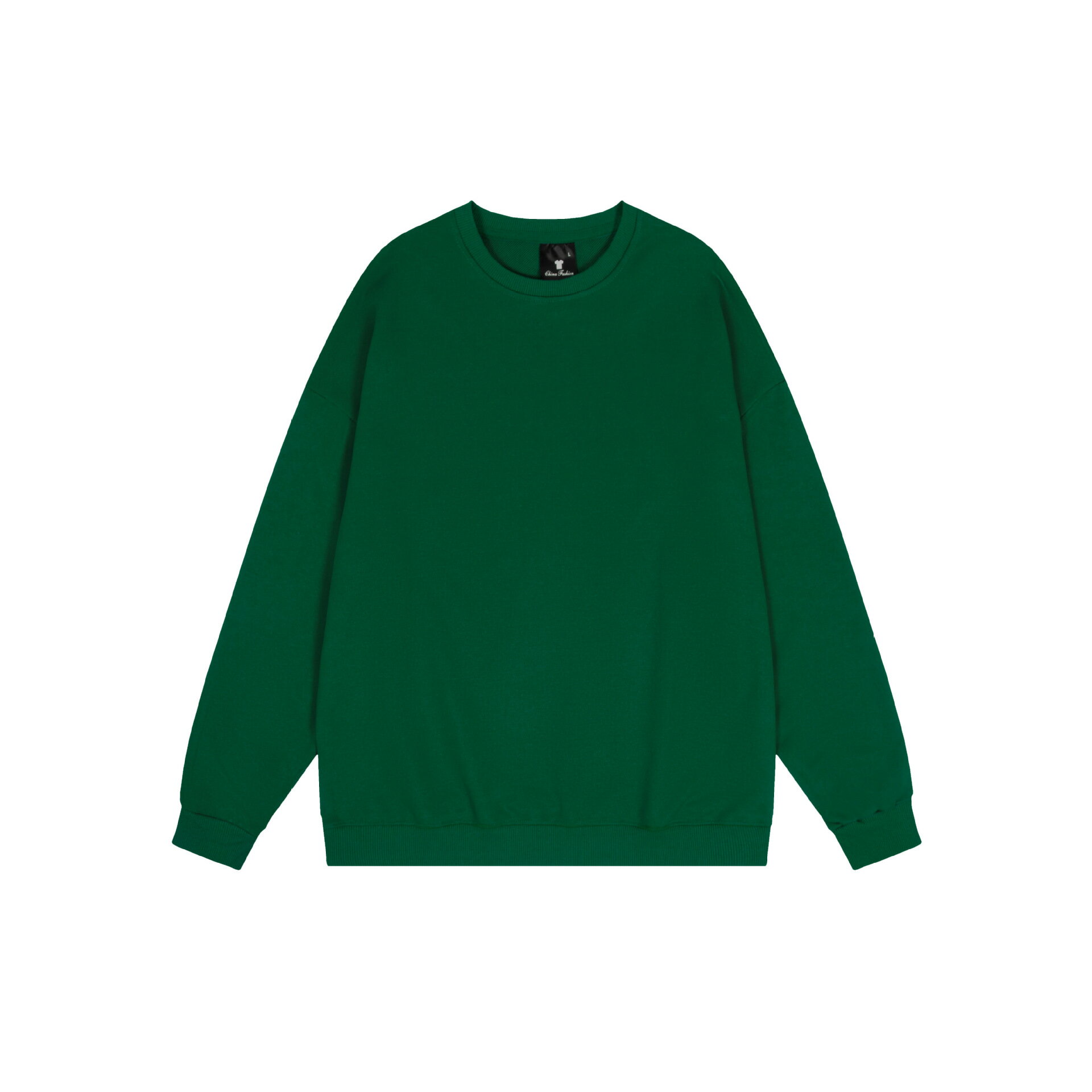 【喜挖】純色圓領斜紋T恤上衣全滌綸男女款長袖潮 0