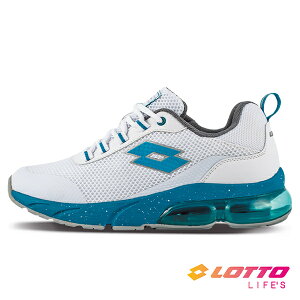 LOTTO樂得-義大利第一品牌 男款AERO POWER II 避震氣墊跑鞋 [LT1AMR3026] 白藍【巷子屋】