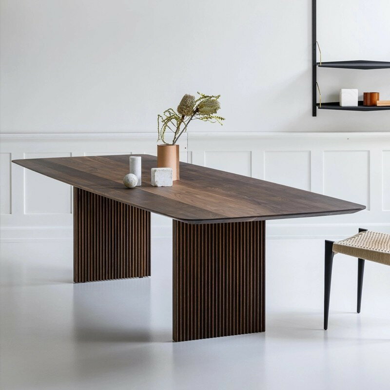 桌子 北歐實木餐桌日式小戶型實木書桌家用客廳原木工作臺
