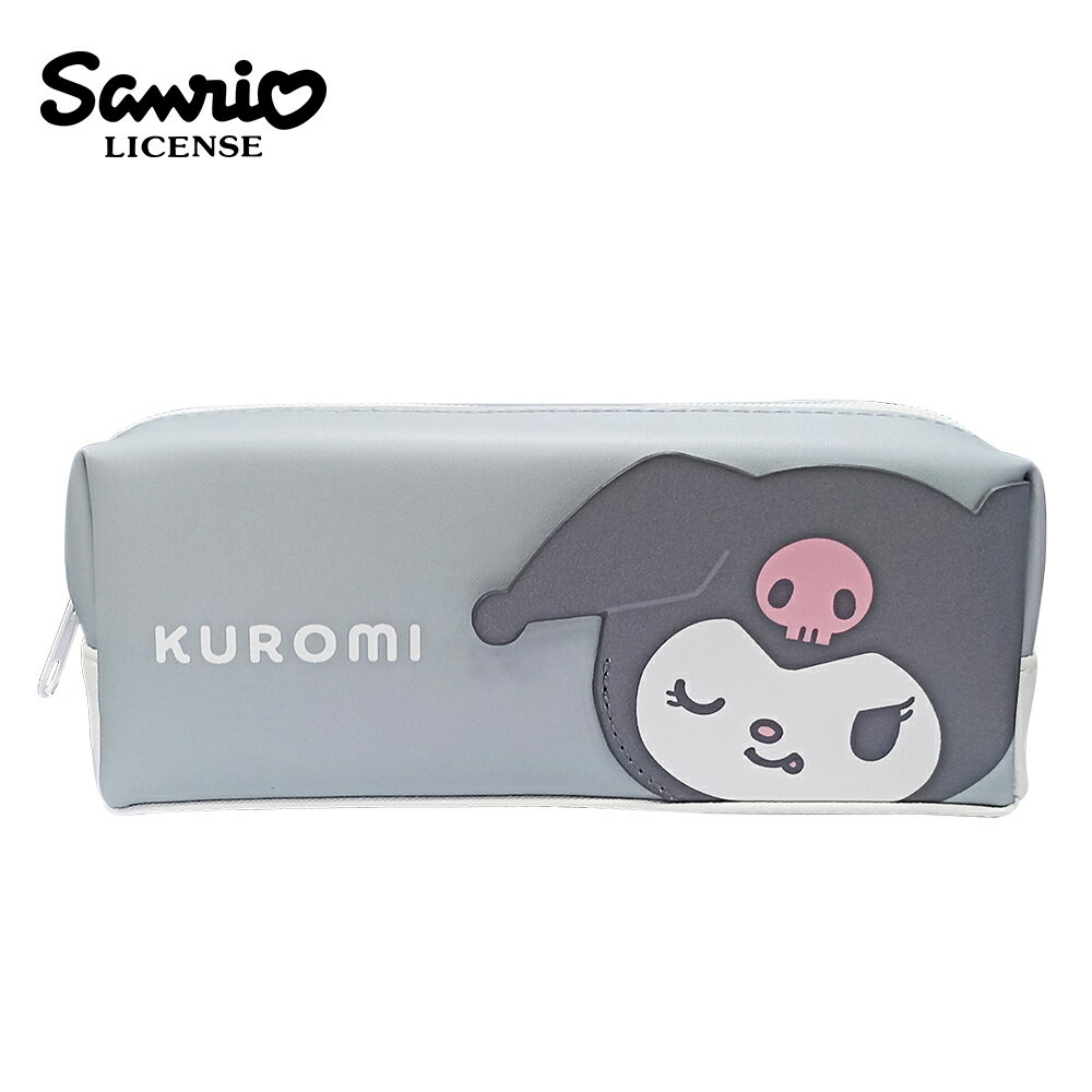 【日本正版】酷洛米 皮質筆袋 鉛筆盒 筆袋 庫洛米 Kuromi 三麗鷗 Sanrio 日本正版 - 041201