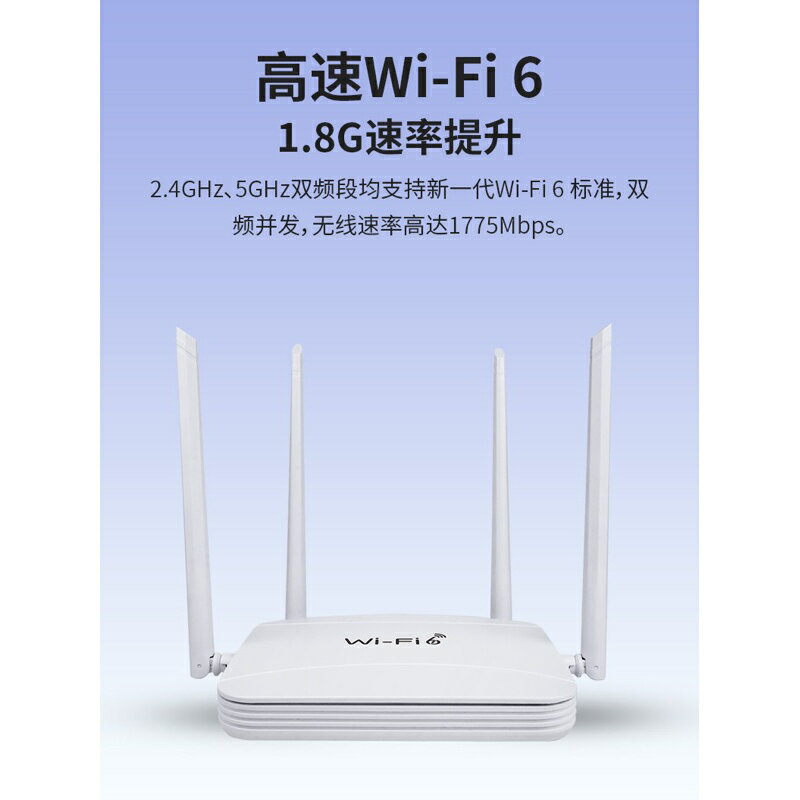 WIFI6 AX618 雙頻 wifi分享器2.4G 5.8G 4天線 wifi分享器 無線網路 路由器