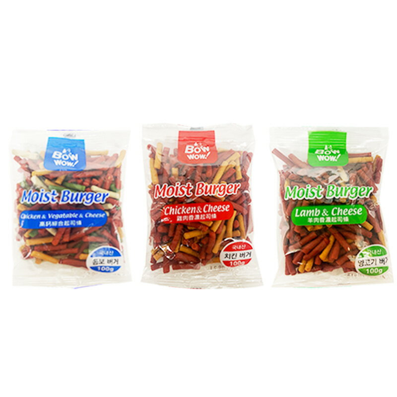 韓國 鮑爾 bowwow 起司條 香濃起司條 羊肉 雞肉 綜合 100g  狗零食 狗肉條【518010】 1