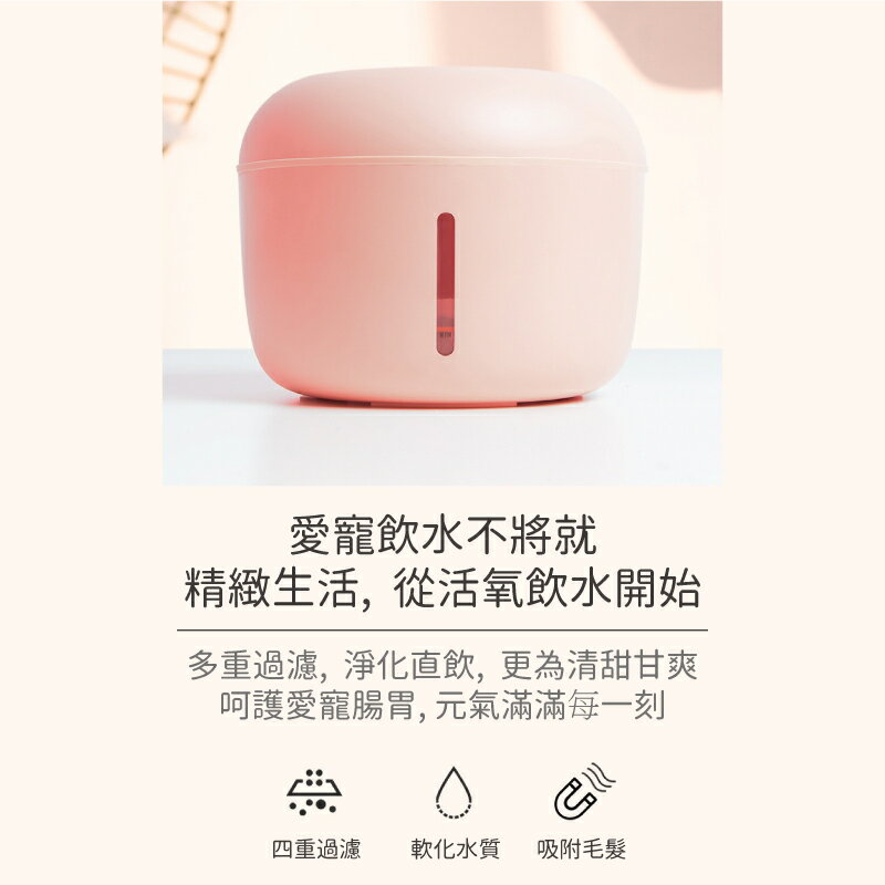 簡派多飲水機 貓咪飲水機 智能寵物飲水機 狗飲水機  四重過濾 簡派 餵水器 超靜音自動循環飲水機 5