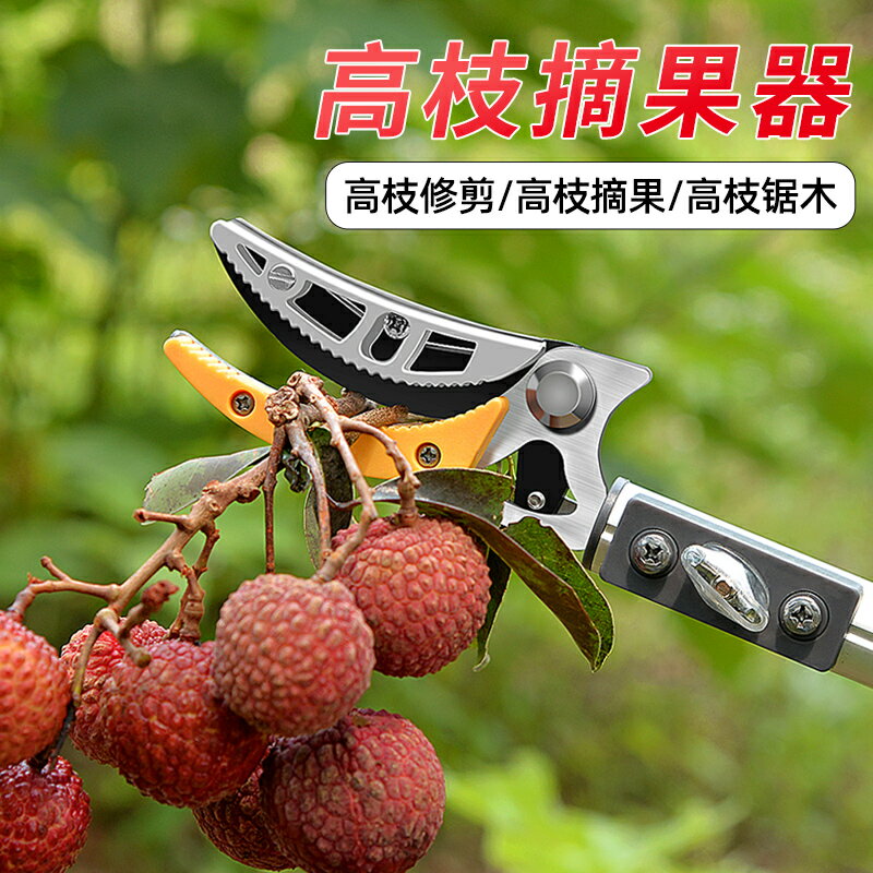 摘果神器修枝剪伸縮高空摘水果剪刀加長采摘器荔枝枇杷龍眼高枝剪 夢露日記