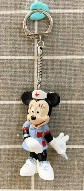 【震撼精品百貨】Micky Mouse 米奇/米妮 造型鑰匙圈 米妮護士#01005 震撼日式精品百貨