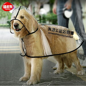 大狗狗雨衣服防水全包金毛拉布拉多中型大型犬薩摩邊牧寵物的雨披