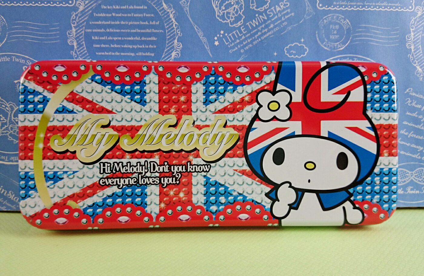 【震撼精品百貨】My Melody 美樂蒂 筆盒 紅 英國 震撼日式精品百貨