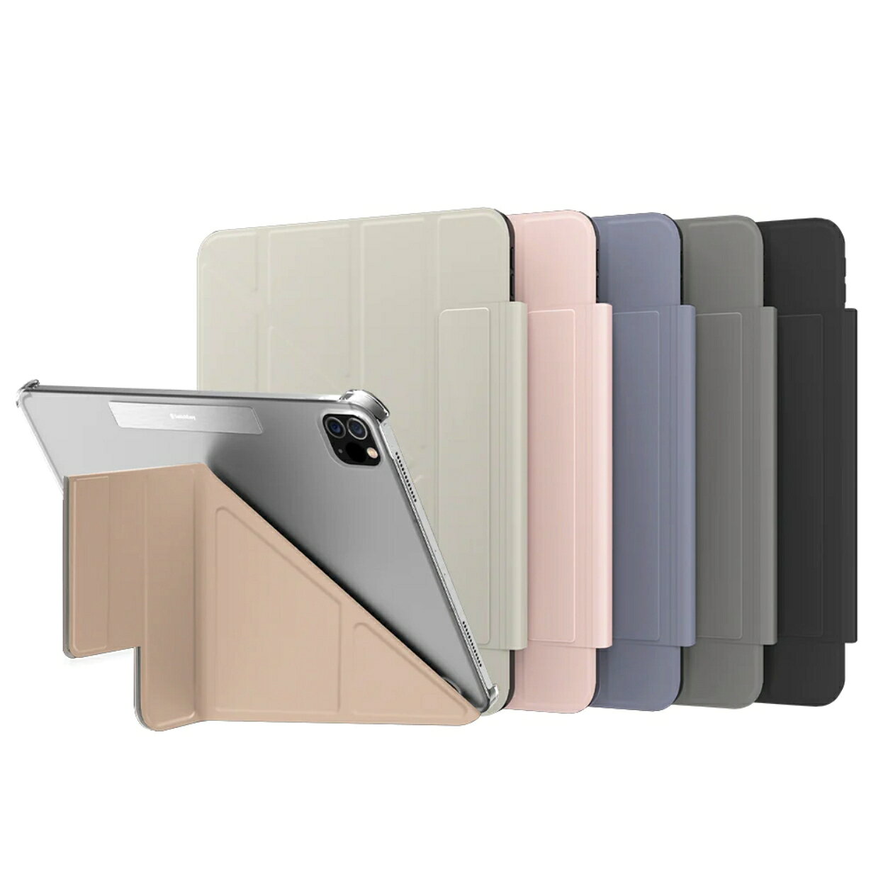 SwitchEasy Origami NUDE 全方位支架透明背蓋保護套 for iPad 1