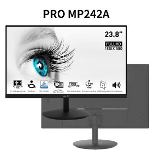 【最高折200+跨店點數22%回饋】MSI 微星 PRO MP242A 24型 FHD IPS商用螢幕