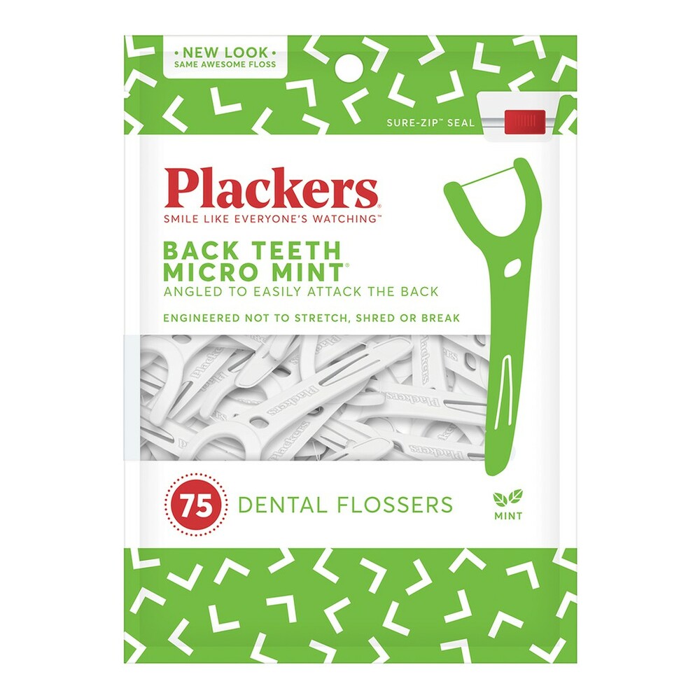 【牙齒寶寶】美國 普雷克 Plackers 派樂絲 臼齒專用牙線棒75入