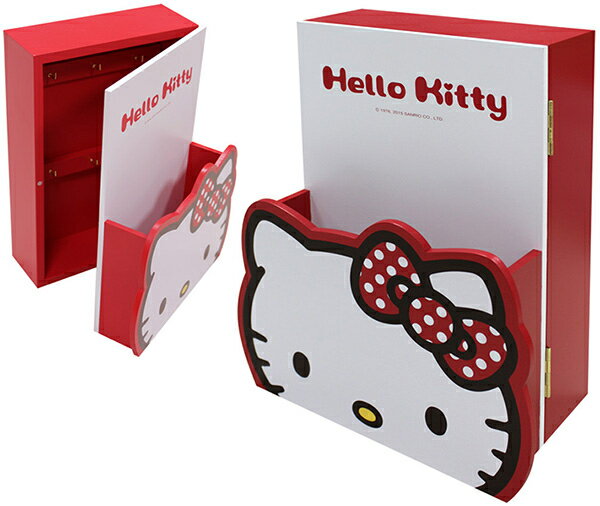 【震撼精品百貨】Hello Kitty 凱蒂貓 HELLO KITTY造型信插鑰匙箱-紅#52500 震撼日式精品百貨