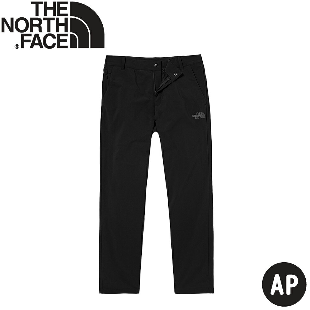 【The North Face 男 防潑水彈性長褲 AP《黑》】5AXV/保暖長褲/休閒長褲/衝鋒褲/登山褲