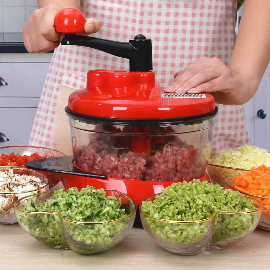 多功能切菜器碎菜絞肉機手動家用餃子餡絞菜機輔食蒜泥器廚房用品