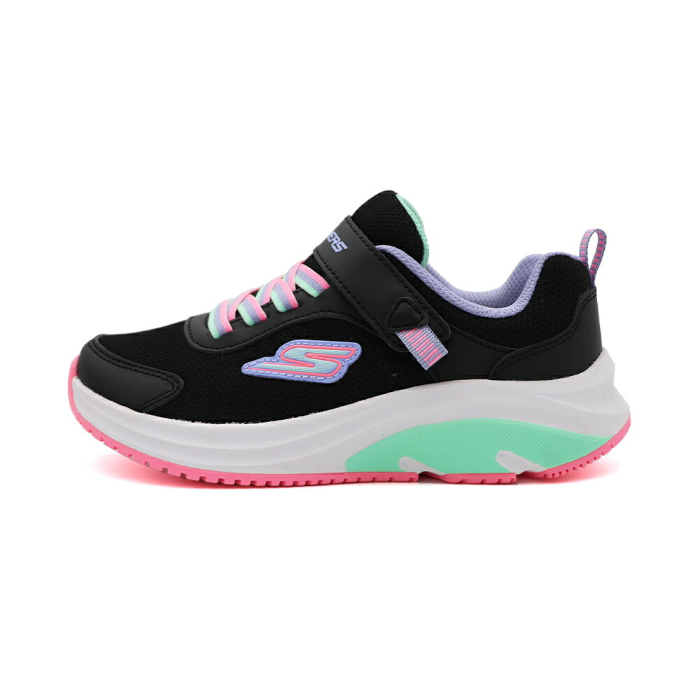 SKECHERS ELITE SPORT 魔鬼氈 運動鞋 中童鞋 黑紫 S1412 (303888LBKMT)