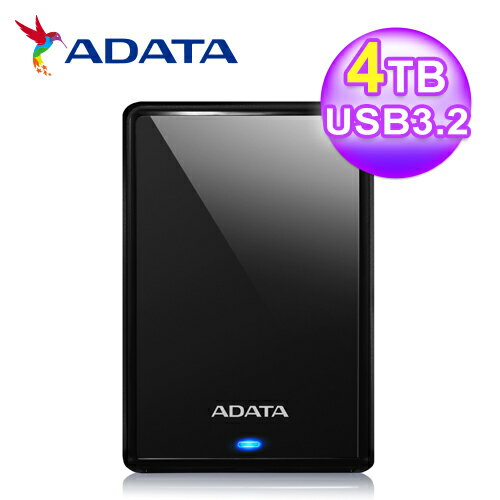 【ADATA 威剛】HV620S 4TB 2.5吋行動硬碟 黑【三井3C】