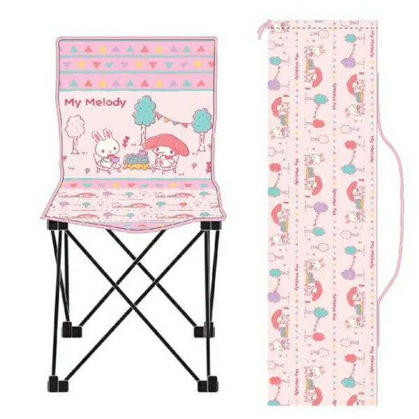 【震撼精品百貨】美樂蒂 My Melody ~日本三麗鷗SANRIO 美樂蒂 折疊收納露營椅 (粉色款)*77059