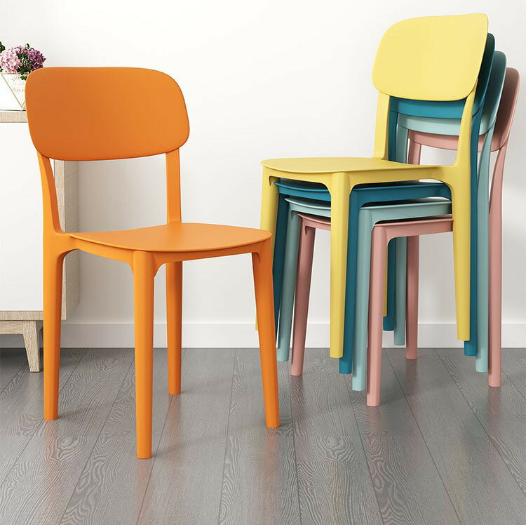 椅子 餐桌 塑料椅子加厚家用靠背椅北歐簡約現代書桌凳子餐桌餐椅