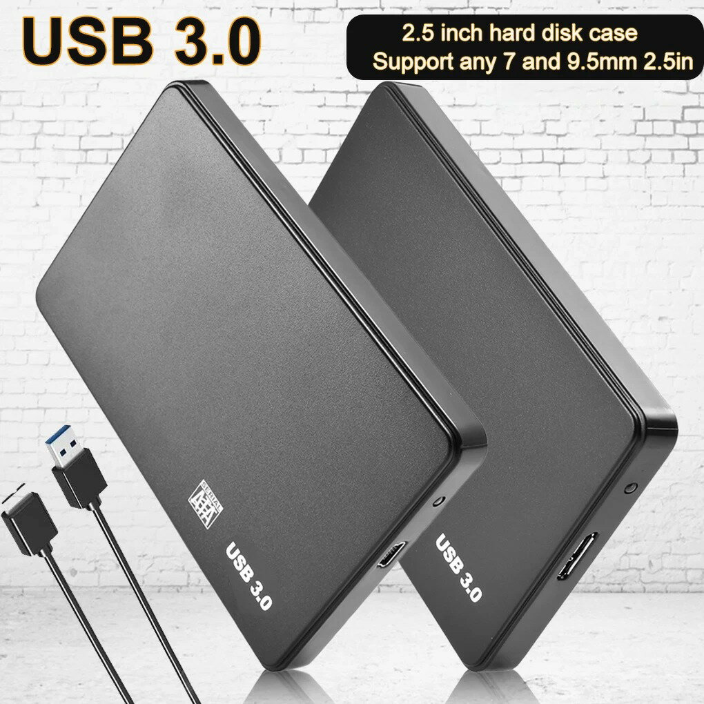 【日本代購】USB 3.0 至 2.5 吋硬碟盒 SATA HDD SSD 外殼 5Gbps 外部硬碟盒適用於 PC 筆記型電腦智慧型手機 PC 筆記型電腦
