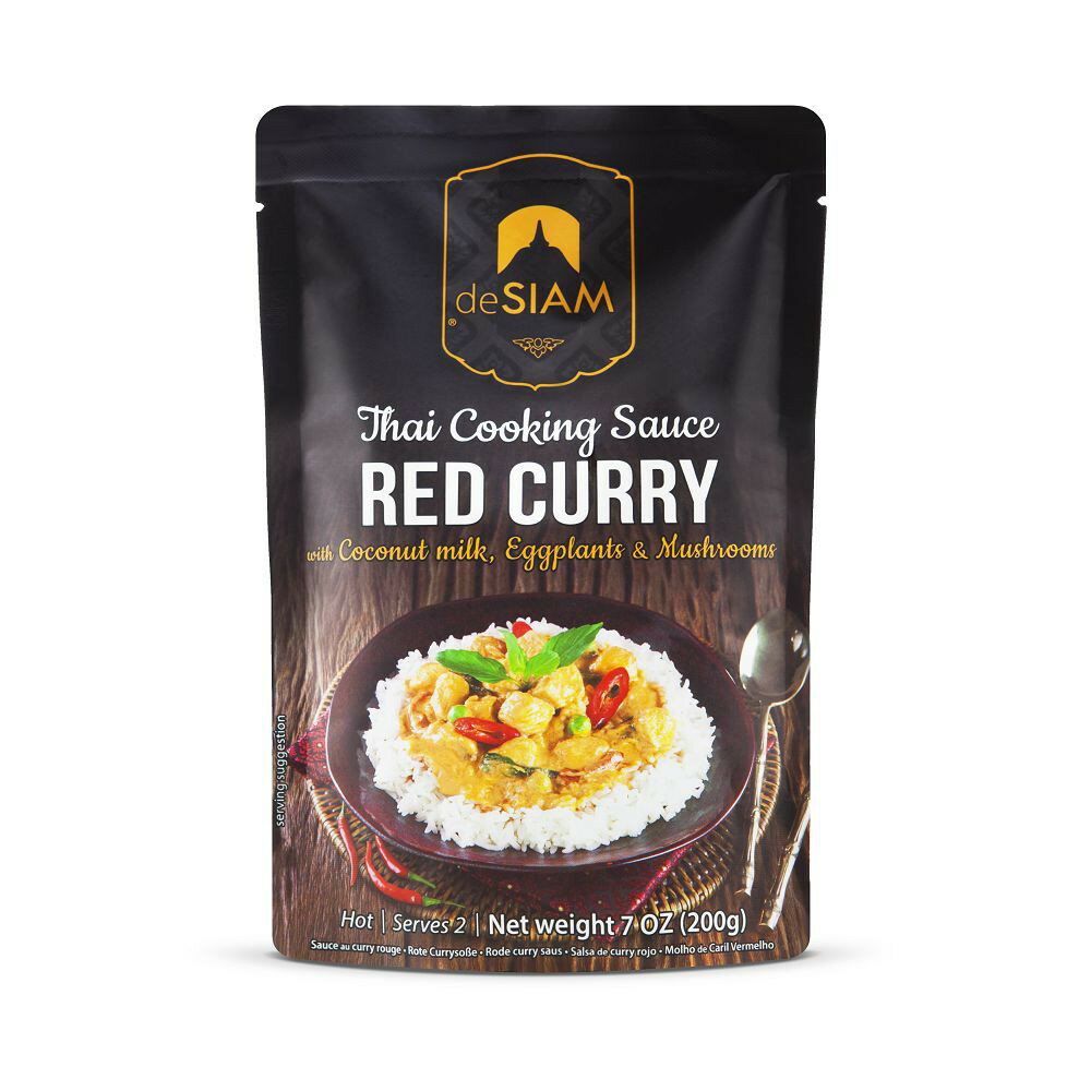 deSIAM暹羅泰式紅咖哩調理醬包 Red curry sauce 200g