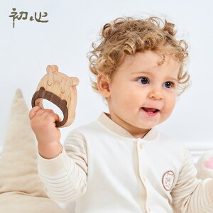 免運 可開發票 木制嬰兒搖鈴玩具0-1歲手抓握可啃咬新生兒樂器初生嬰兒用品 快速出貨