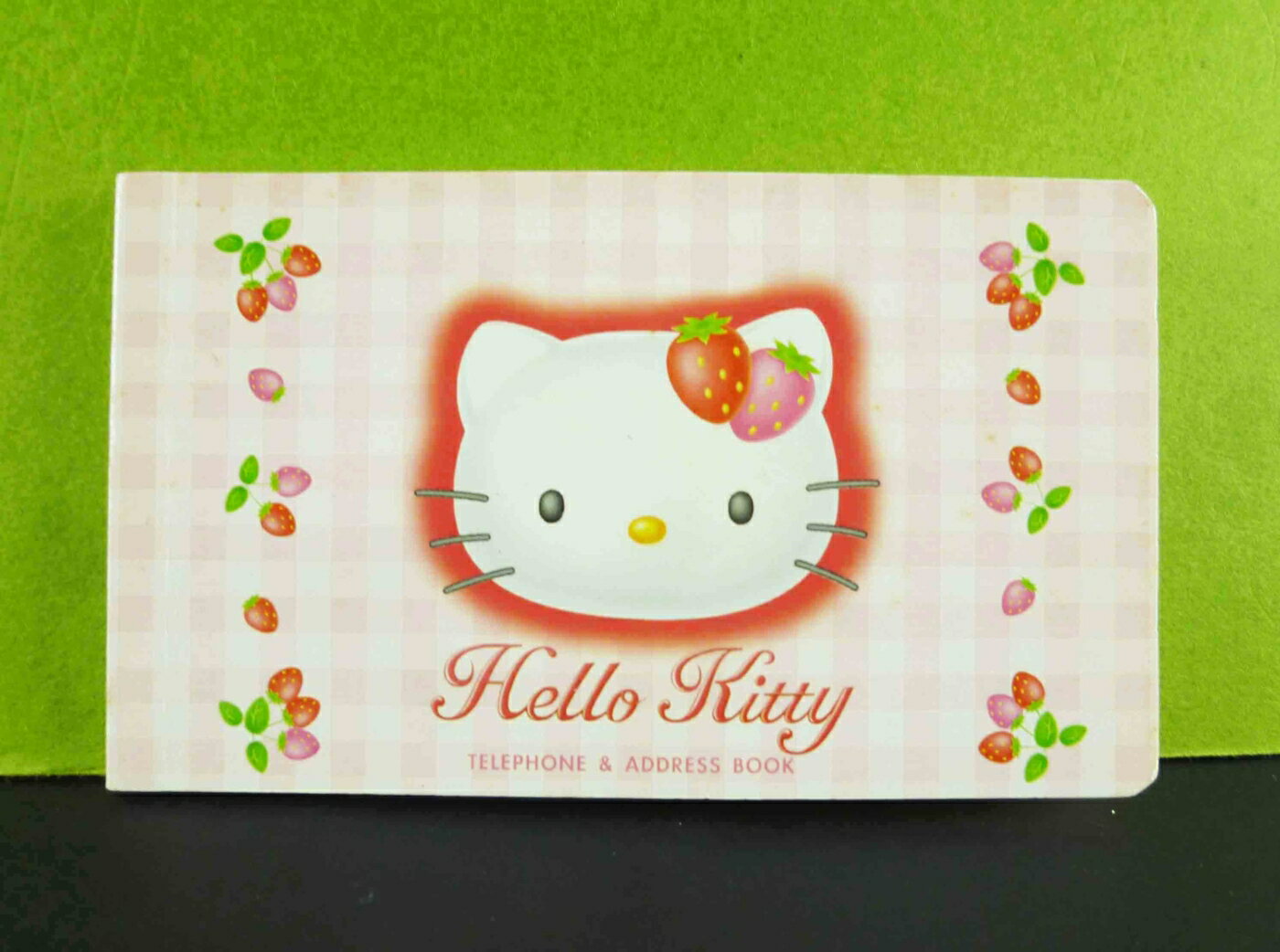 【震撼精品百貨】Hello Kitty 凱蒂貓 地址本-草莓格子 震撼日式精品百貨
