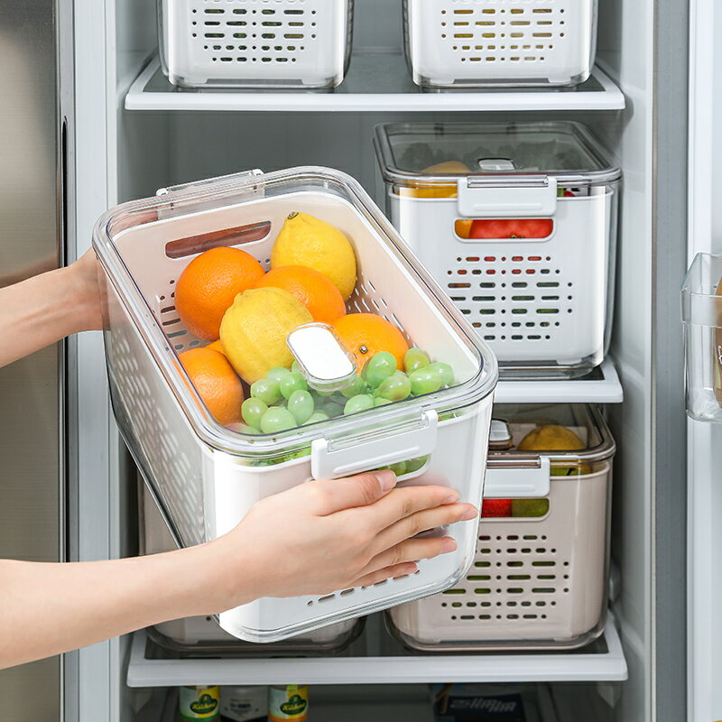 冰箱收納盒食品級食物蔬菜分類保鮮瀝水水果冷藏專用儲物整理神器