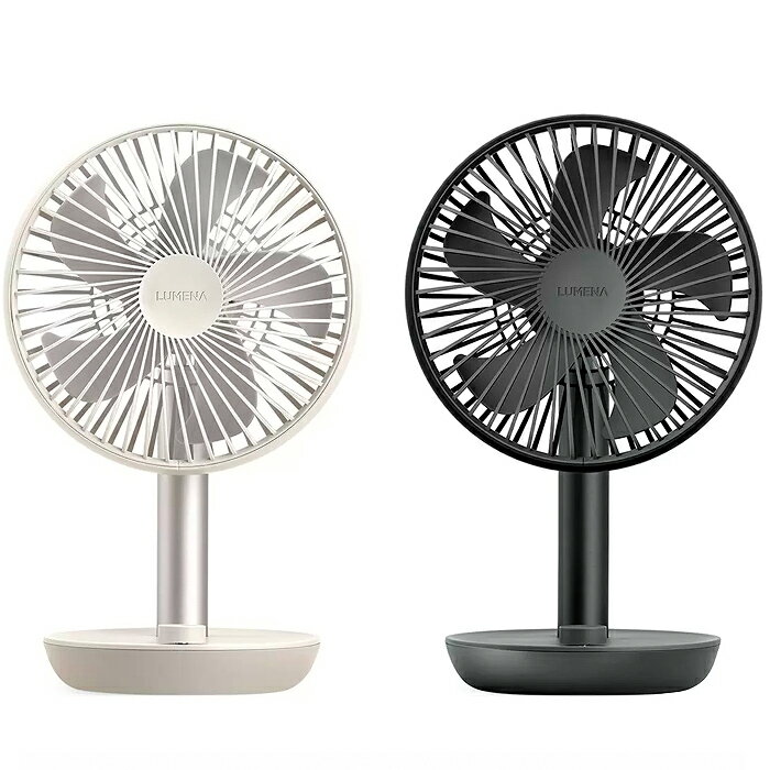 [COSCO代購5] 促銷到6月30號 D631109 LUMENA FAN STAND 3Z 桌上型擺頭隨行風扇 2件組 米白+黑色