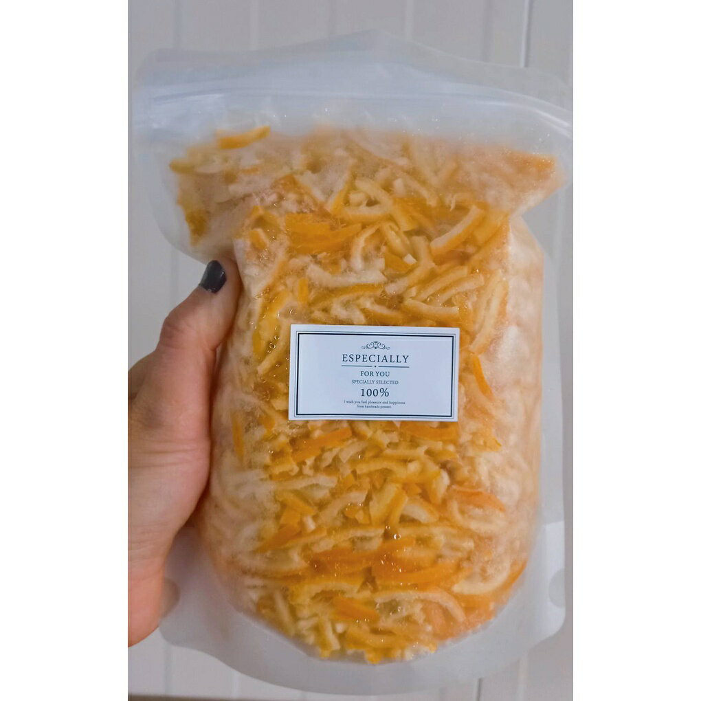 《AJ歐美食鋪》台灣 冷凍 喬禾 糖漬柳橙皮絲 200g / 500g 橘皮絲 柳橙皮絲 3