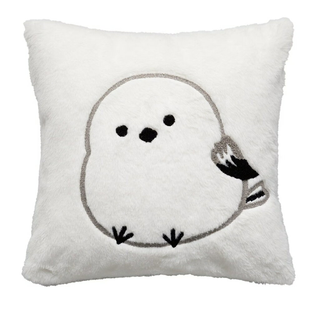 抱枕套 長尾山雀 FUR EMBROIDERY BIRD gSCy2a NITORI宜得利家居