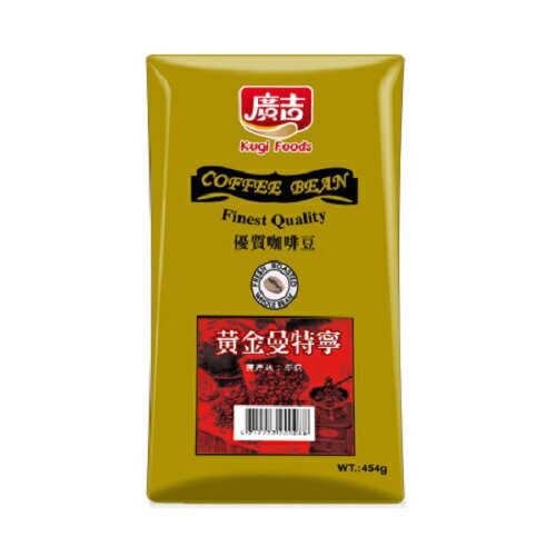 廣吉 黃金曼特寧咖啡豆(1磅/袋) [大買家]