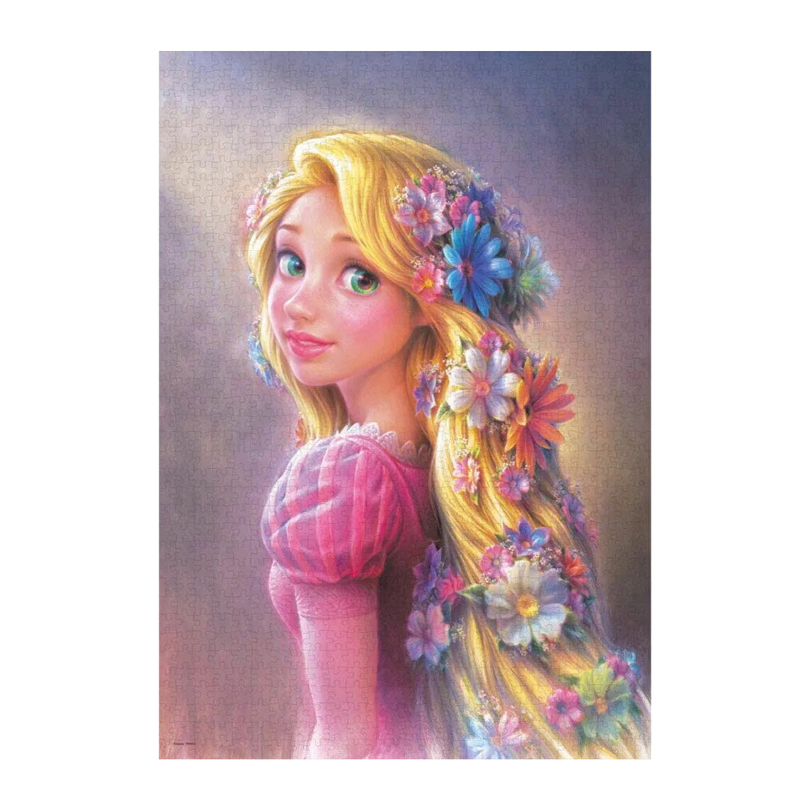 【震撼精品百貨】魔法公主樂佩公主 Rapunzel~日本DISNEY迪士尼 長髮公主拼圖帆布風格1000片*94078