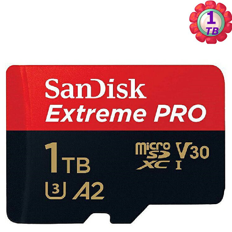 SanDisk 1TB 1T microSD【200MB/s Extreme Pro】microSDXC micro SD SDXC 4K U3 A2 V30手機記憶卡【序號MOM100 現折$100】