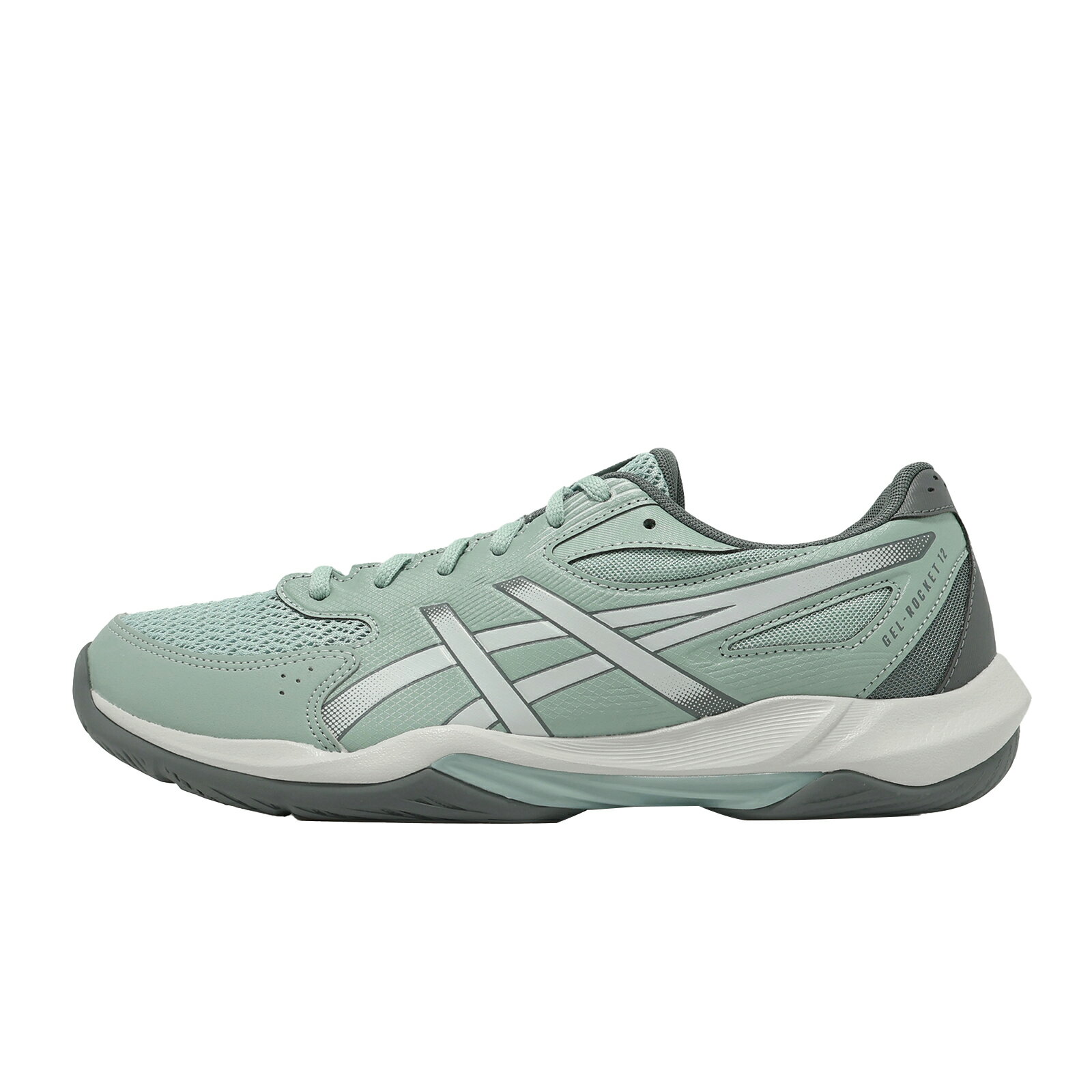 Asics 亞瑟士 排球鞋 GEL-Rocket 12 2E 寬楦 男鞋 綠 抗扭 室內運動 1071A115403