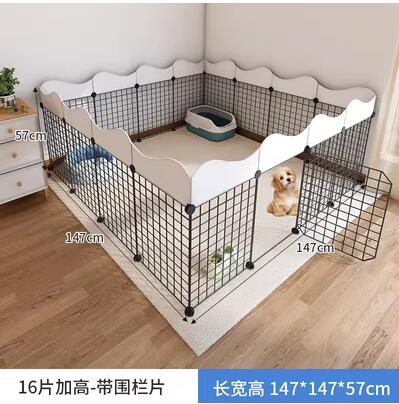 半封閉自由組養兔子放風圍欄寵物防逃網貓專用小狗籠子家用狗柵欄 NMS小艾新品