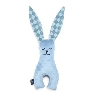 【質本嚴】波蘭品牌 La millou正品 Mr. bunny 安撫兔 23公分- 藍色起司格 安撫兔/新生兒禮/彌月禮