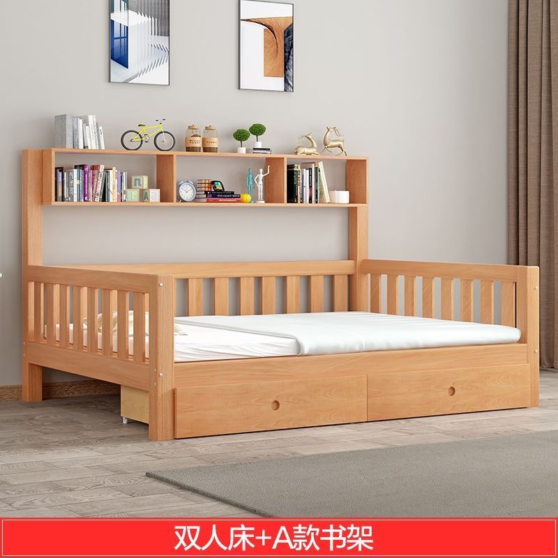 【名創良品】免運 免稅附發票/櫸木實木多功能省空間耐用雙人床書桌衣櫃一體全套組合小戶型優選J-24公司貨快速出貨