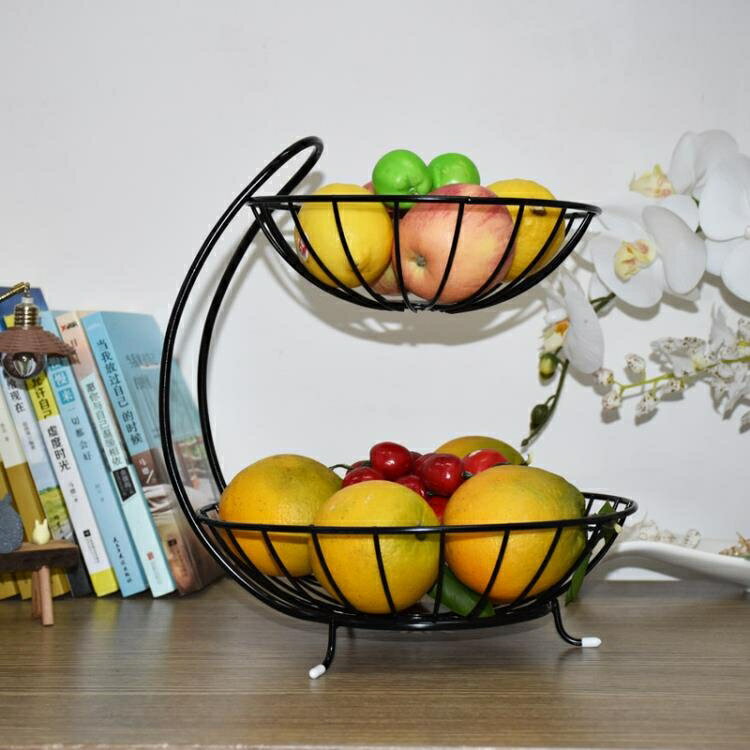 多層的高級水果盤輕奢大果盤放水果的客廳2021新款現代簡約個性M 【麥田印象】