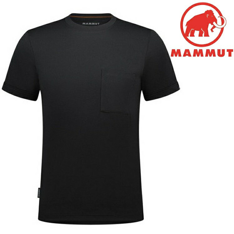 Mammut 長毛象 Urban QD T-Shirt AF 男款 口袋T恤 亞版 1017-05270 0001 黑