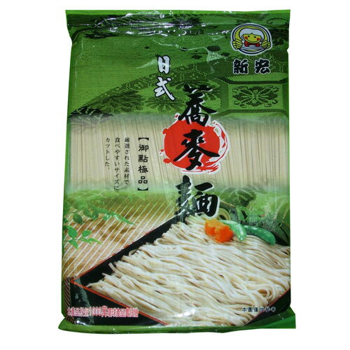 新宏日式蕎麥麵500G/包【愛買】