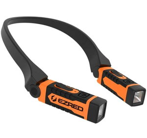 [2美國直購] EZRED NK15-OR LED 頸燈頭燈 掛式露營修車免持手電筒 USB充電