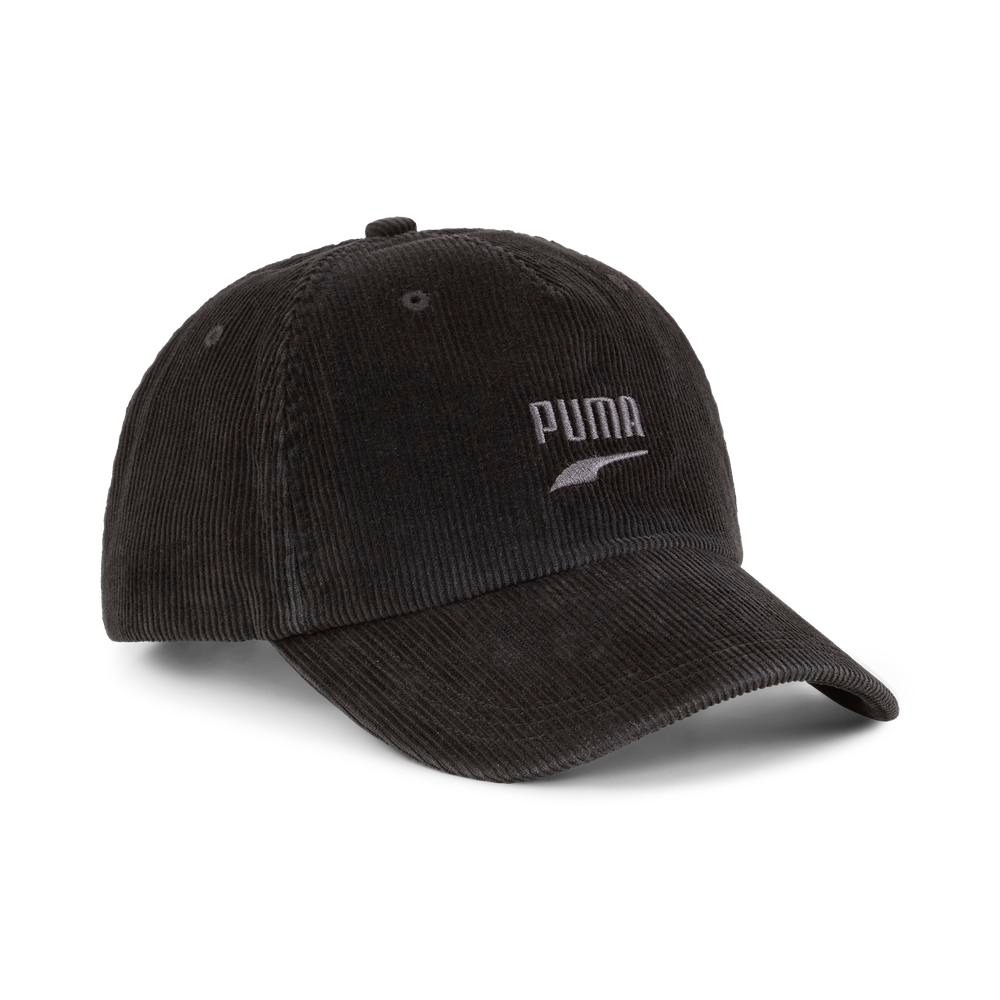 【滿千折百】PUMA 帽子 流行系列 黑 刺繡LOGO 燈芯絨 老爹帽 老帽 02550201