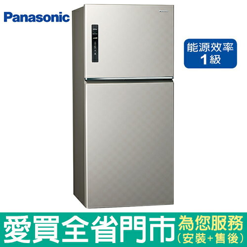 預購-(1級能效)Panasonic國際650L雙門變頻冰箱NR-B659TV-S(銀河灰)含配送到府+標準安裝【愛買】