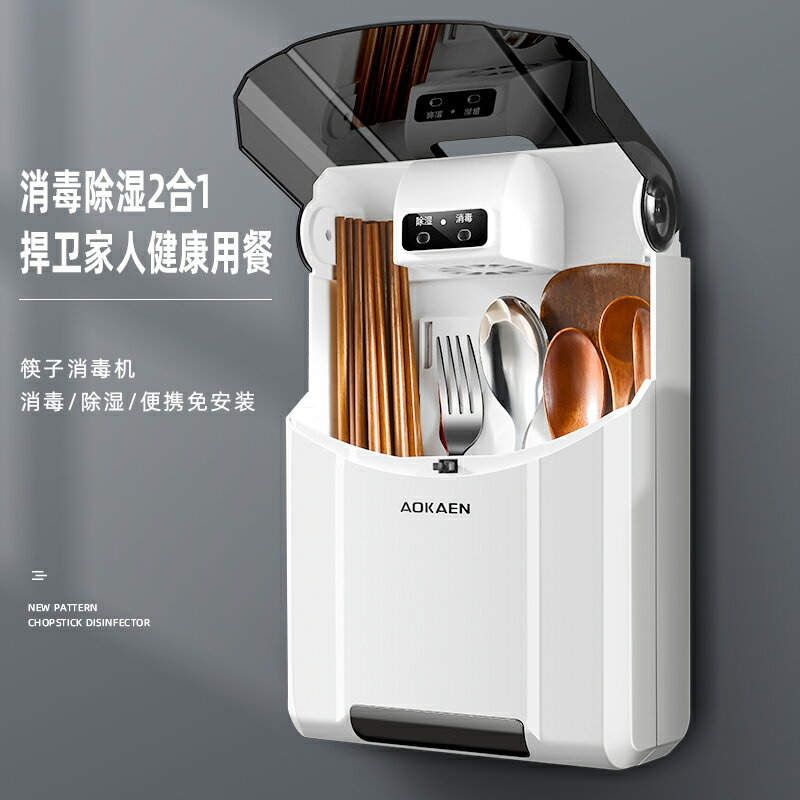 快子置物架家用廚房收納盒小號壁掛式勺子瀝水消毒筷子筒帶蓋筷籠