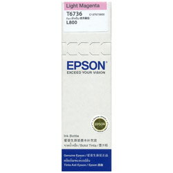 【史代新文具】愛普生EPSON T673600 原廠淡紅色墨水匣 (L800)